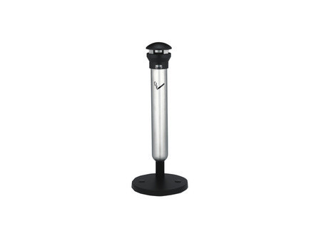 Rubbermaid Cendrier sur base Infinity, rond, argent / noir