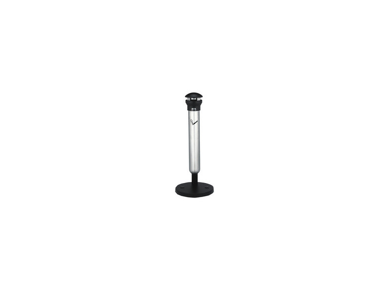 Rubbermaid Cendrier sur base Infinity, rond, argent / noir