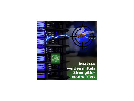 CLATRONIC Lampe anti-insectes ISL 3823, noir