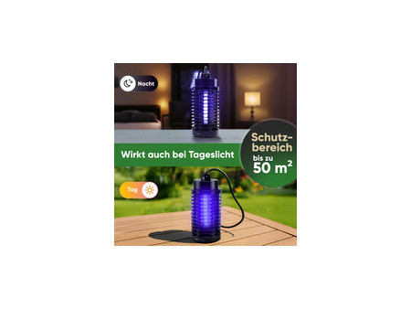 CLATRONIC Lampe anti-insectes ISL 3823, noir