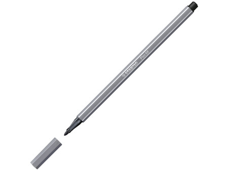 STABILO Stylo feutre Pen 68, tracé: 1,0 mm, gris foncé