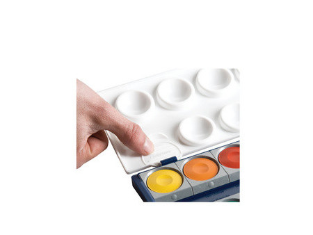 Pelikan Boîte de peinture standard d'école K12, 12 couleurs