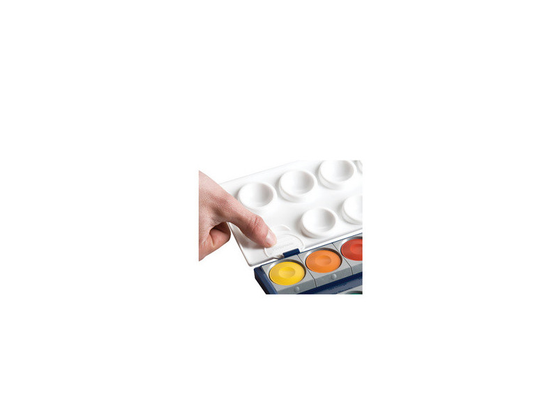 Pelikan Boîte de peinture standard d'école K12, 12 couleurs