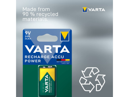 VARTA Pile NiMH 'RECHARGE ACCU Power', E-bloc (6F22)