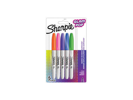 Sharpie Marqueur permanent FINE 'Glam Pop', blister de 24