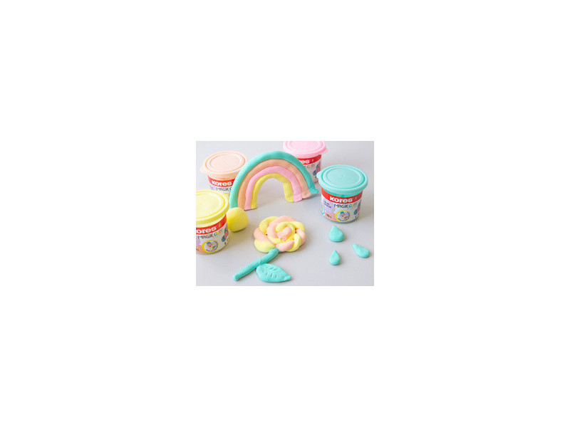 Kores Pâte à modeler 'Magic Clay Pastel', assorti