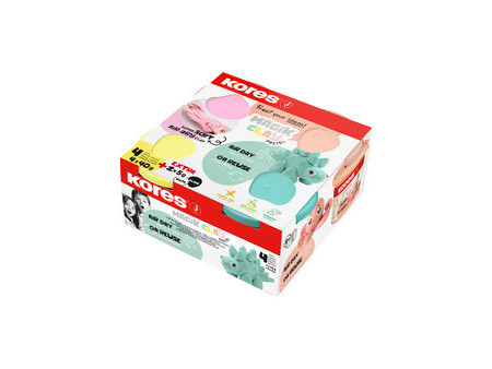 Kores Pâte à modeler 'Magic Clay Pastel', assorti