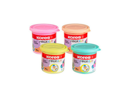 Kores Pâte à modeler 'Magic Clay Pastel', assorti