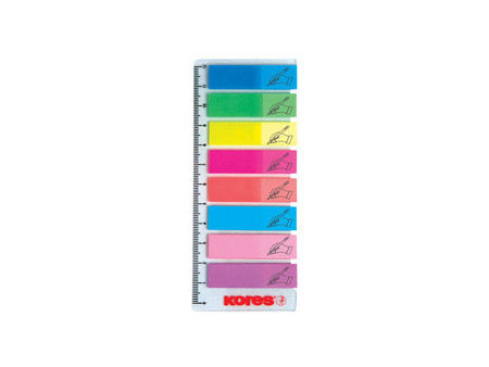 Kores Index 'Signer ici'- film, 12 x 45 mm, 8 x 25 feuillets