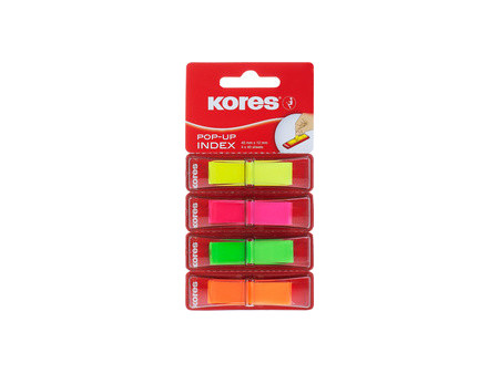 Kores Marque-pages en film POP-UP, 45 x 12 mm, assorti