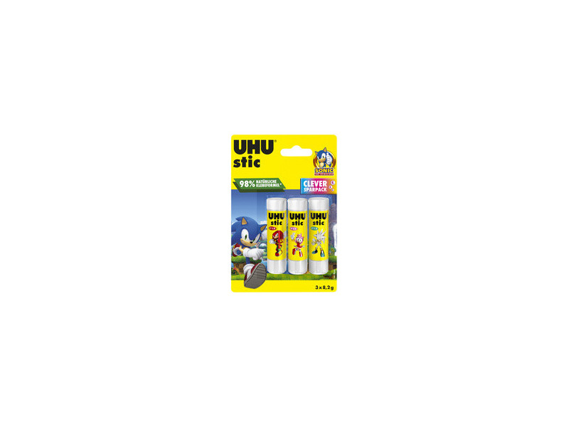 UHU Bâton de colle stic SONIC, 3 x 21 g, blister