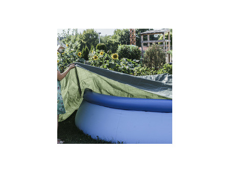 AGRIplus Bâche toile avec oeillets, 3 x 4 m, 100 g, vert