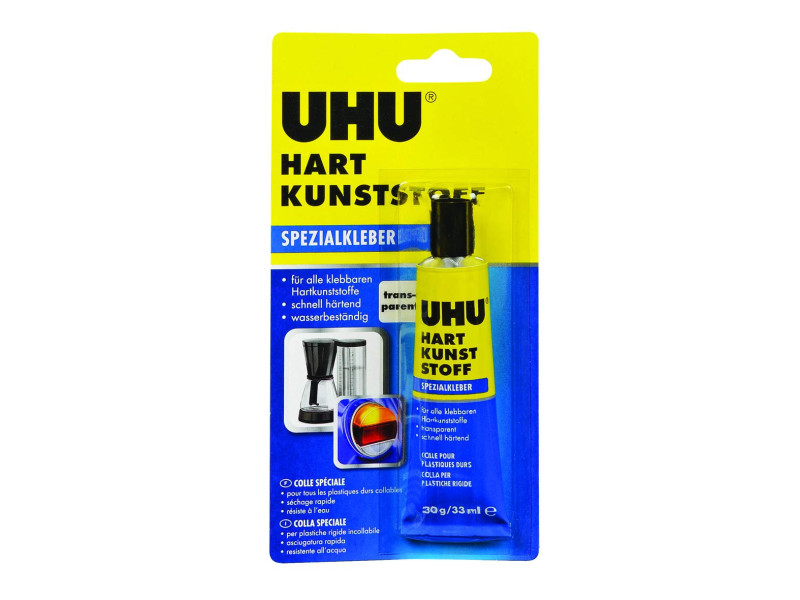 UHU colle spéciale' HART KUNSTSTOFF', plastique dur, 30 g