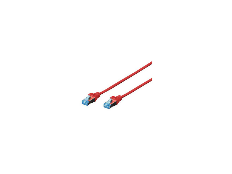 DIGITUS Câble patch Cat. 5e, SF/UTP, 1,0 m, bleu