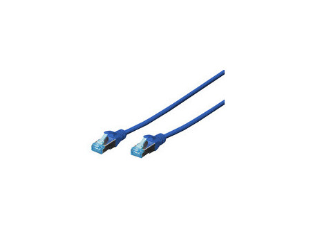 DIGITUS Câble patch Cat. 5e, SF/UTP, 1,0 m, bleu