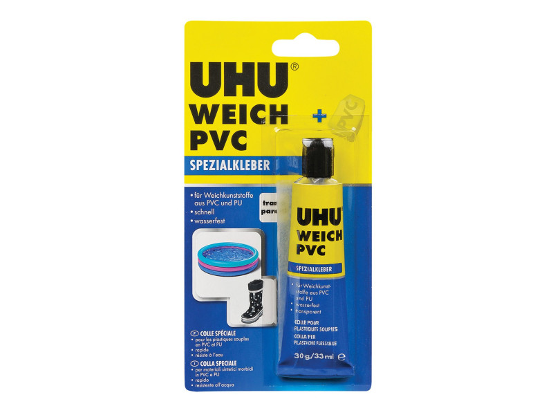 UHU Colle spéciale pour PVC souple, tube de 30 g
