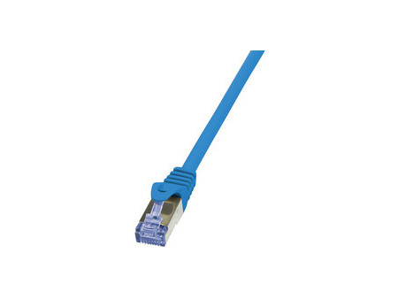 LogiLink Câble patch, Cat. 6A, S/FTP, 0,25 m, bleu