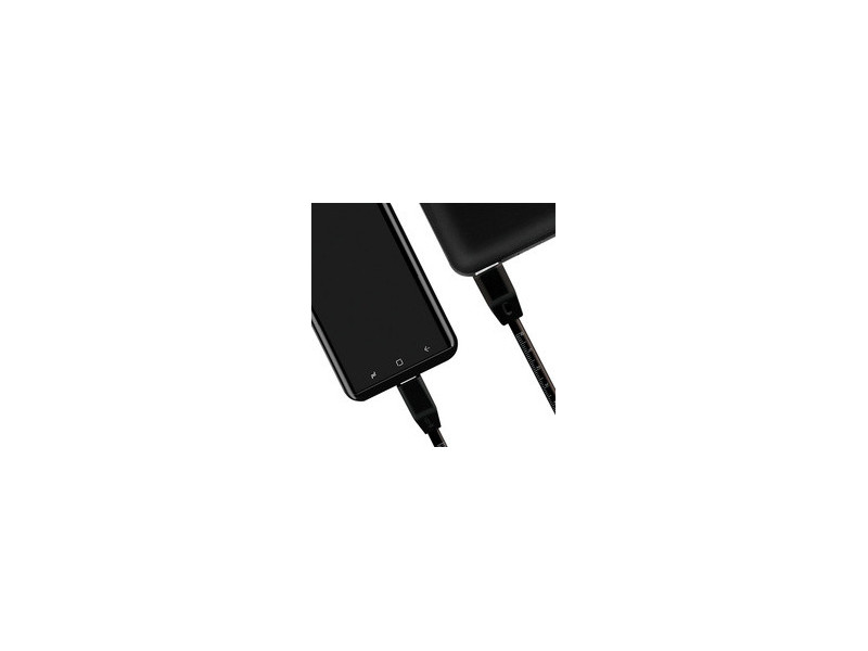 LogiLink Câble USB 2.0 avec règle, USB-A - USB-C mâle, noir