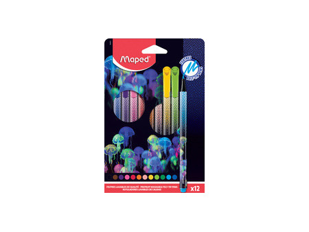 Maped Feutre DEEPSEA PARADISE, étui en carton de 12