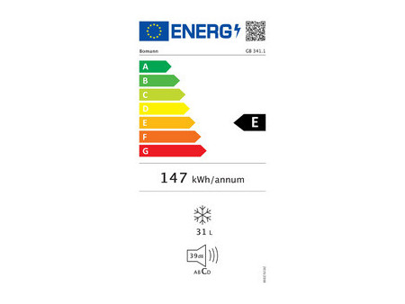 BOMANN Mini-congélateur GB 341.1, argent