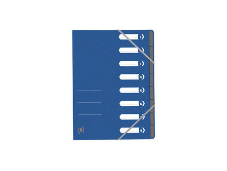 Oxford Trieur Top File+, A4, 8 compartiments, bleu clair