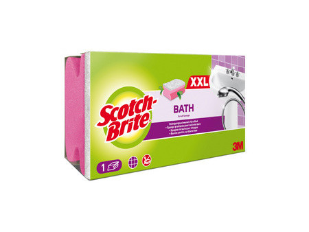 Scotch-Brite Eponge de nettoyage Soft, rose clair/blanc