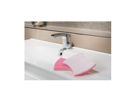 Scotch-Brite Eponge de nettoyage Bath XXL, rose/blanc