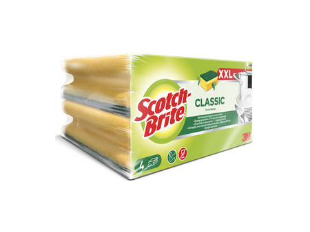 Scotch-Brite Eponge de nettoyage Classic XXL, vert/jaune