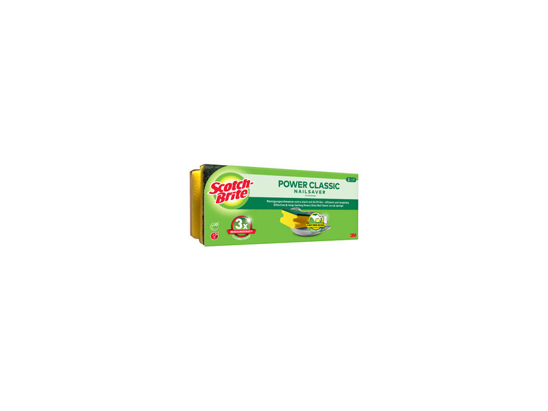 Scotch-Brite Eponge à récurer Classic, paquet de 3