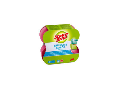 Scotch-Brite Eponge universelle Delicate Color Comfort, rose
