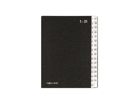 PAGNA Trieur à soufflet, format A4, 1-31, noir