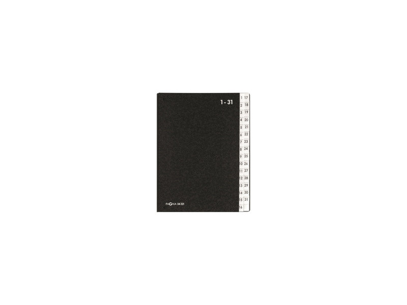 PAGNA Trieur à soufflet, format A4, 1-31, noir