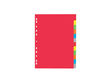 PAGNA Intercalaires en carton, A4, 6 touches, 6 couleurs