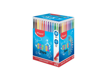 Maped Feutres dessin COLOR'PEPS Long Life, présentoir de 72
