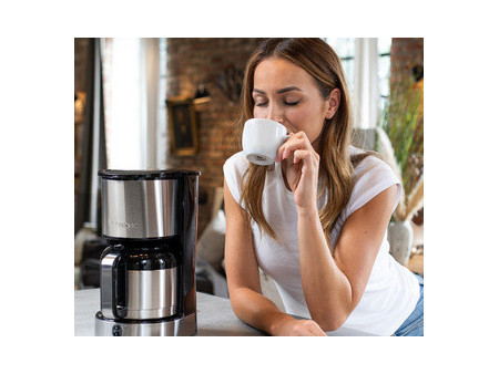 CLATRONIC Machine à café thermos KA 3805, argent / noir