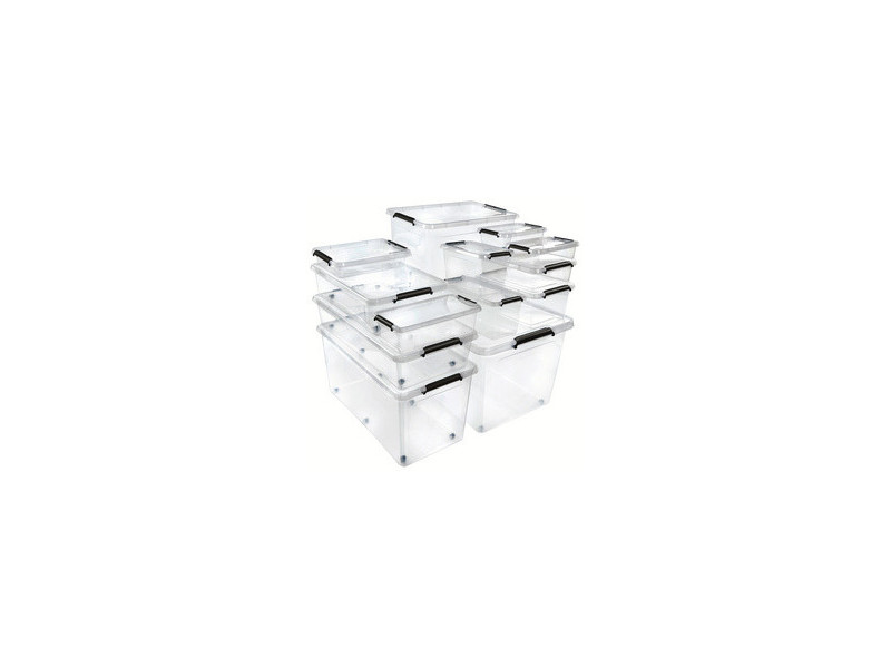 keeeper Boîte de rangement à clips Lars, à roulettes, 40 L