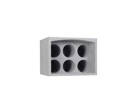EDA Porte-bouteilles, pour 24 bouteilles, polystyrène, gris