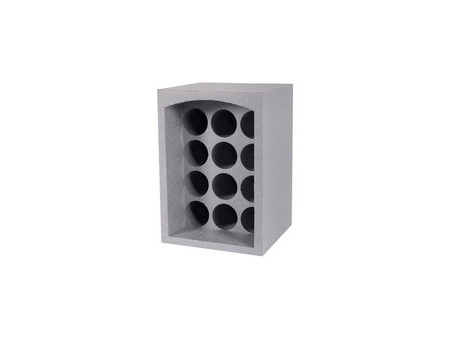 EDA Porte-bouteilles, pour 24 bouteilles, polystyrène, gris