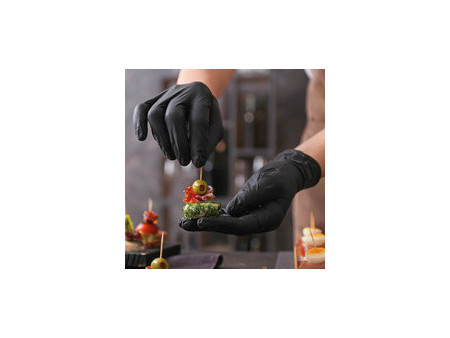 HYGOSTAR Gant en nitrile 'DARK', M, noir