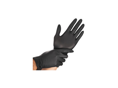 HYGOSTAR Gant en nitrile 'DARK', M, noir