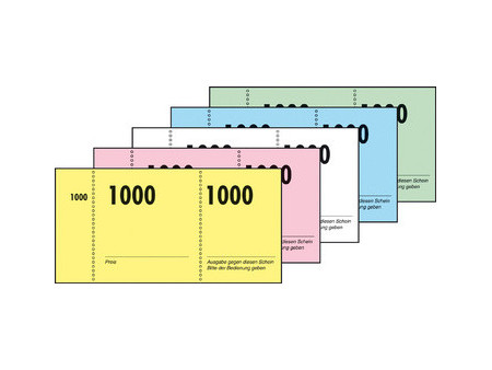 sigel Bloc de tickets numérotés 1-1000, 105 x 50 mm