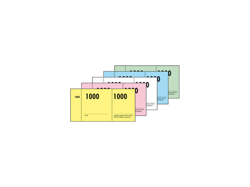 sigel Bloc de tickets numérotés 1-1000, 105 x 50 mm