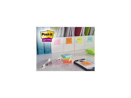 Post-it Bloc-note super sticky notes, 76 x 76 mm, Cosmic