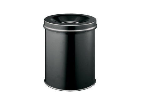 DURABLE Poubelle SAFE, rond, 30 litres, noir