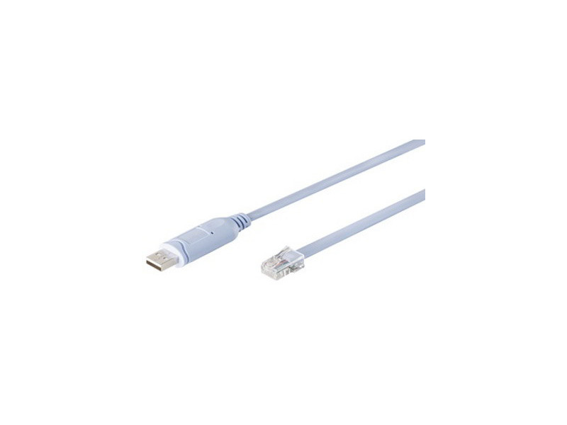 DIGITUS Câble console USB 2.0 - RJ45, 1,8 m, bleu