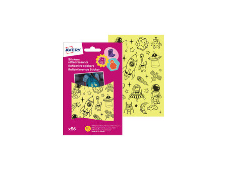 AVERY Sticker réfléchissant 'Space', argent
