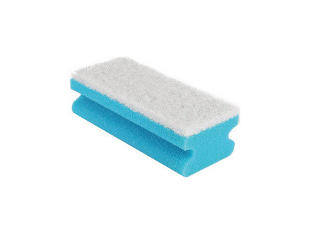 HYGOCLEAN Éponge Colour, non-tissé doux, rouge/blanc