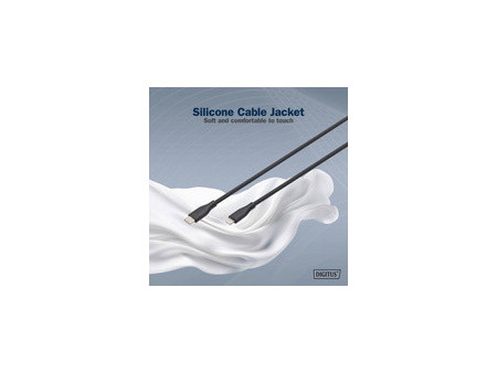 DIGITUS Câble silicone, USB-C - Lightning, 2,0 m