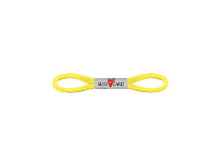 SUSY CARD Ruban cadeau 'Easy', 6 mm x 3 m, jaune
