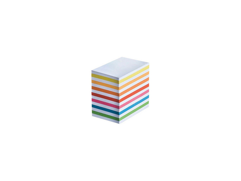 WEDO Bloc cube, 50x90 mm, blanc / coloré, 700 feuilles